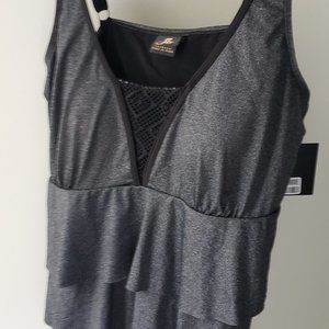 NWT 1X Spa brand tiered plus tankini